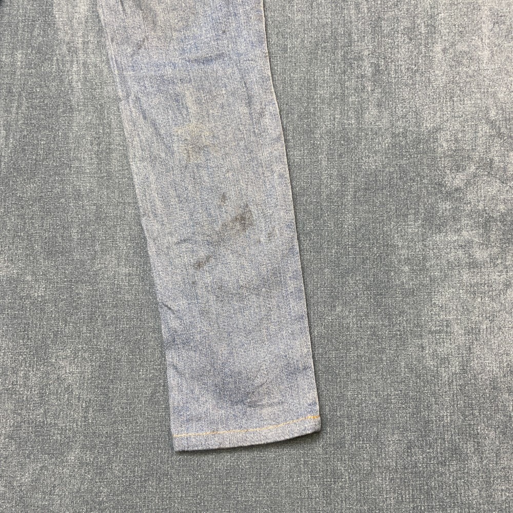 VTG Levi's 711 Altered Jeans Womens 27x30 Blue Denim Cotton Stretch Distressed - Picture 2 of 13